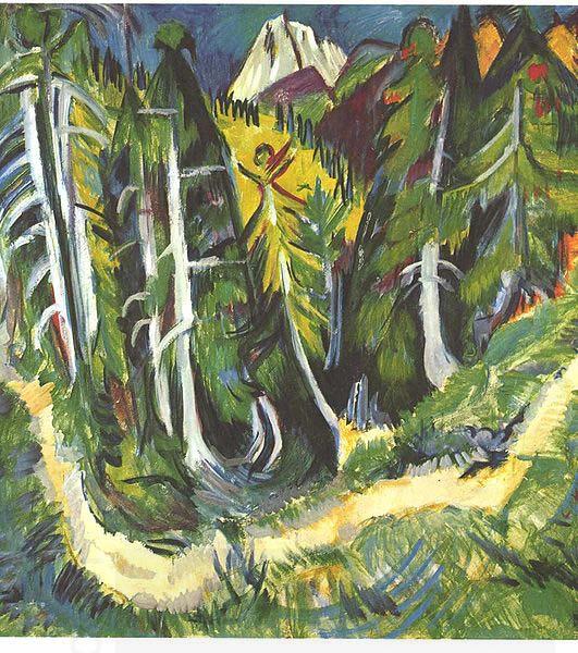 Ernst Ludwig Kirchner Forest gorge - Staffel China oil painting art